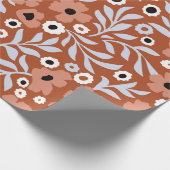 Abstracte dagbloemen  achtergrond. Klein Cadeaupapier (Hoek)