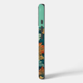 Abstracte Daisy en bladeren Botanische Monogrammed Case-Mate iPhone Case (Achterkant / Links)