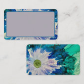 abstracte Daisy visitekaartjes (Voorkant / Achterkant)