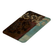Abstracte Damask Tapestry van Jennifer Goldberger Magneet (Linkerzijde)