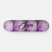 Abstracte Damasroze afdrukken Pas Skateboard aan (Horizontaal)