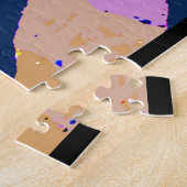 Abstracte damestart Deco Legpuzzel (Zijkant)