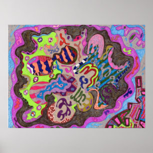 abstracte dans art. 24x18 poster