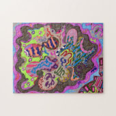 abstracte dans kunst legpuzzel (Horizontaal)