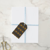 Abstracte dans op het water cadeaulabel (Met Touw)