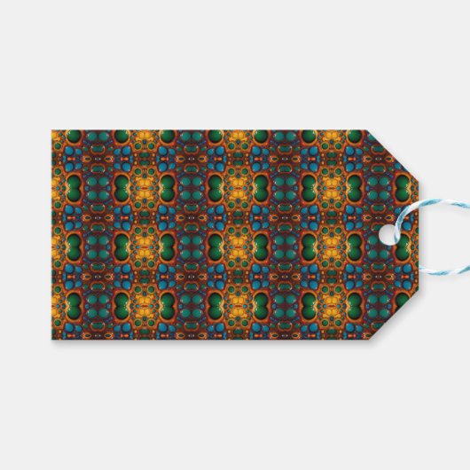 Abstracte dans op het water cadeaulabel (Voorkant (Horizontaal))