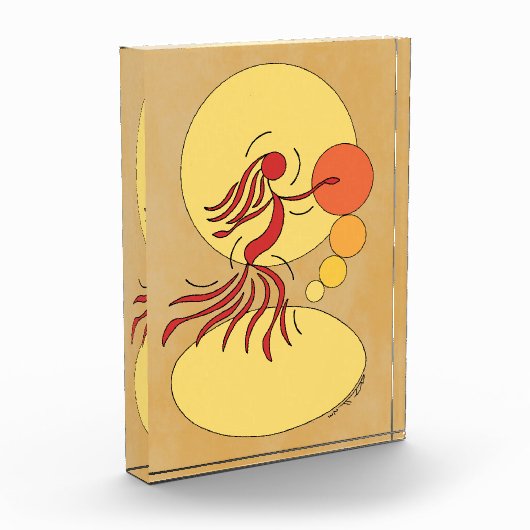 Abstracte danser fotoblokken (Links)