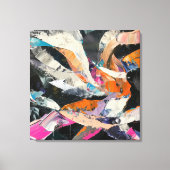 Abstracte danser in dynamische beweging canvas afdruk (Voorkant)