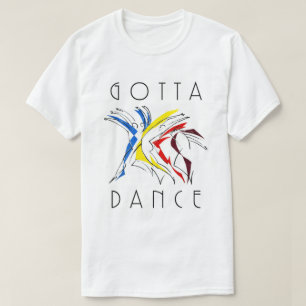 Abstracte dansers dansen - Kunstwerk voor danslief T-shirt