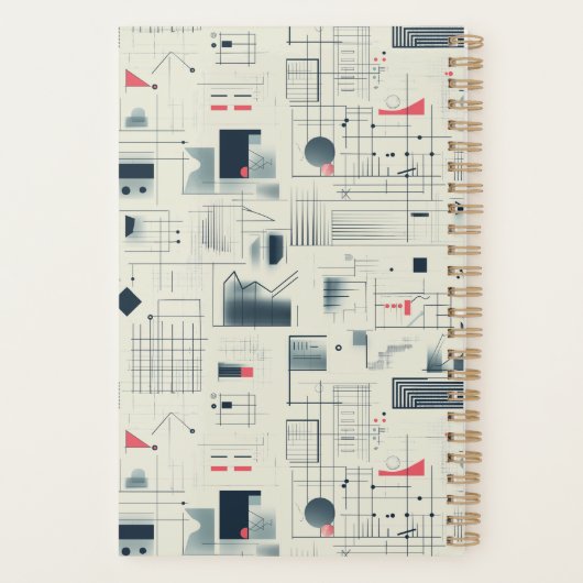 Abstracte Data Visualization Custom Planner (Achterkant)