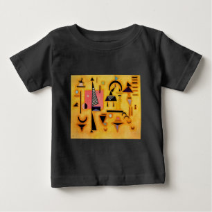 Abstracte decisieve roze geometrische vormen van K