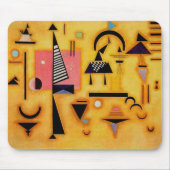 Abstracte decisieve roze geometrische vormen van K Muismat (Voorkant)