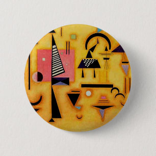 Abstracte decisieve roze geometrische vormen van K Ronde Button 5,7 Cm