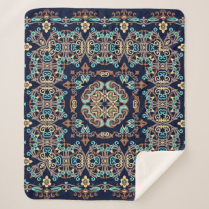 abstracte decoratieve etnische sierafbeelding sherpa deken