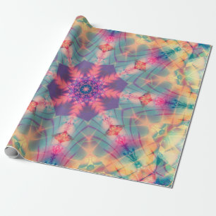 Abstracte decoratieve meerkleurige textuur. Helder Cadeaupapier