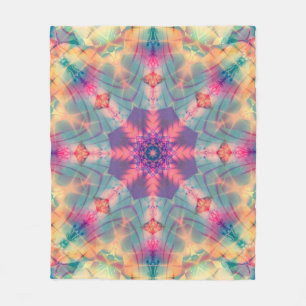 Abstracte decoratieve meerkleurige textuur. Helder Fleece Deken