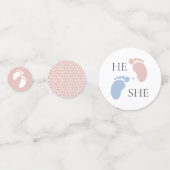 Abstracte decorptie van geslachtsgenoten confetti (Achterkanten)