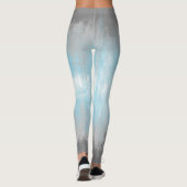 Abstracte demiboy Pride Flag Leggings (Achterkant)