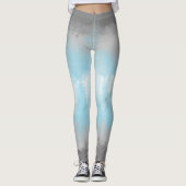 Abstracte demiboy Pride Flag Leggings (Voorkant)