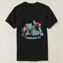 Abstracte dennenbomen