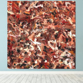 Abstracte dennennaalden canvas afdruk (Insitu (Houten vloer))