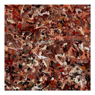 Abstracte dennennaalden perfect poster