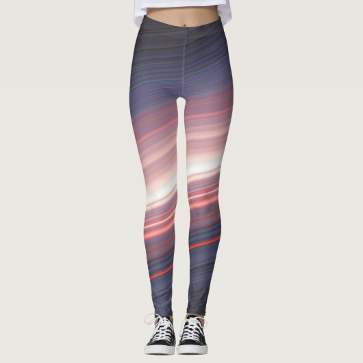 abstracte diagonale 2 leggings (Voorkant)