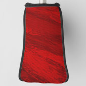 Abstracte diagonale tinten rode ontwerp golfheadcover (Draai 90)