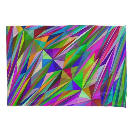 Abstracte diamant kussensloop (Voorkant-Links)