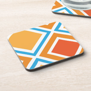 Abstracte diamantgeometrie bier onderzetter