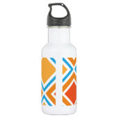 Abstracte diamantgeometrie waterfles (Achterkant)