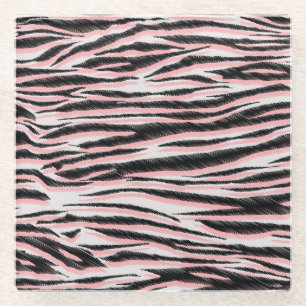 Abstracte dierenhuid naadloze print glazen onderzetter