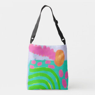 Abstracte Digitale Kunst Crossbody Tas