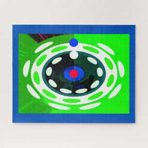 Abstracte digitale kunst legpuzzel