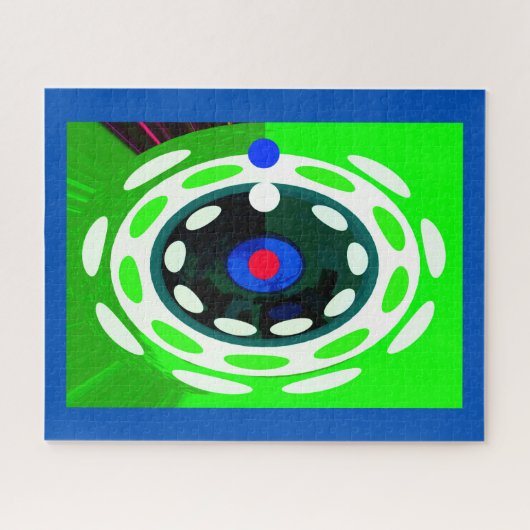 Abstracte digitale kunst legpuzzel (Horizontaal)