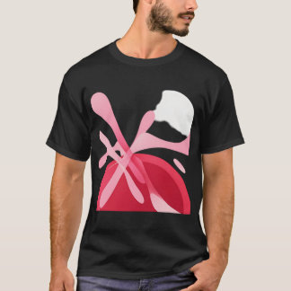 Abstracte Digitale Kunst Met Dynamische Overlappen T-shirt