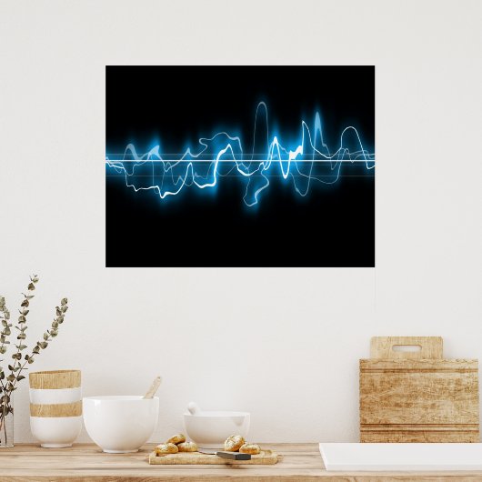 Abstracte digitale kunst poster (Keuken)