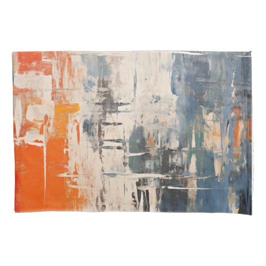 Abstracte Digitale Schildering Chromatische Kruisp Kussensloop (Voorkant)