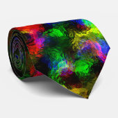 Abstracte Disco Folie Stropdas (Opgerold)