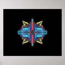 Abstracte diversity Hands Painting - Poster.