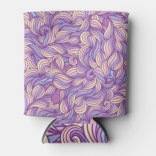 Abstracte doedelgolven: creatieve achtergrond. blikjeskoeler (Voorkant)