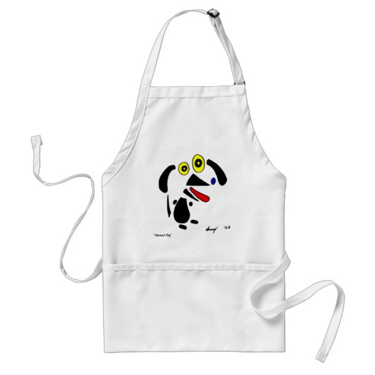 Abstracte Dog Apron Standaard Schort (Voorkant)