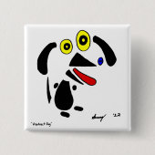 Abstracte Dog Button (Voorkant)