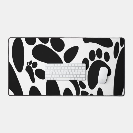 Abstracte Dog Pawprint Bureaumat (Keyboard & Muis)