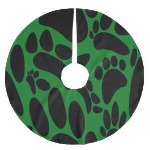 Abstracte Dog Pawprint Kerstboom Rok