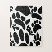 Abstracte Dog Pawprint Legpuzzel (Verticaal)