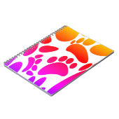 Abstracte Dog Pawprint Notitieboek (Linkerzijde)