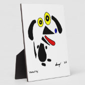Abstracte Dog Plaque Fotoplaat (Zijkant)