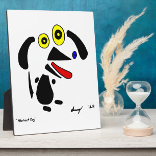 Abstracte Dog Plaque Fotoplaat