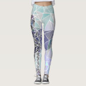 Abstracte Dogue de Bordeaux Leggings (Voorkant)